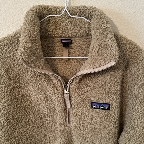 Women's Patagonia Los Gatos Fleece sweatshirt
1/4 zip in nude Size Large - Picture 2 of 3